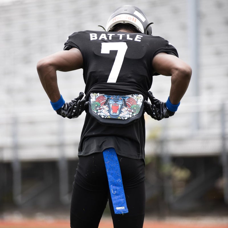 Battle Football Streamer Towel, Thin Sports Towel, Dries Hands & Football Accessories (Pink) - Image 1